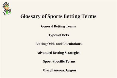 betting terms